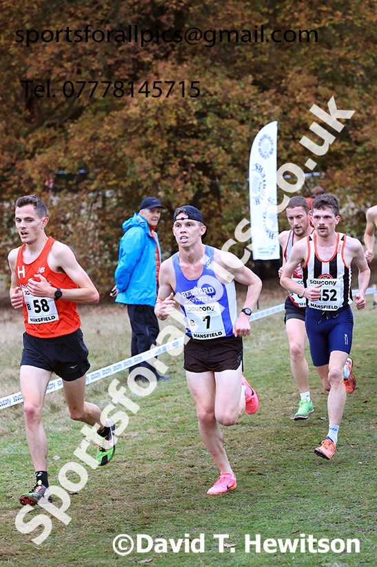 Senior Mens 2024 National Cross Country Relays, Berry Hill Park, Mansfield.   Photo: David T. Hewitson/Sports for All Pics